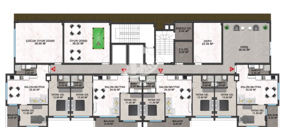 Apartment 1+1 in Avsallar, Turkey No. 3618 11