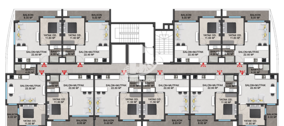 Apartment 1+1 in Avsallar, Turkey No. 3618 8