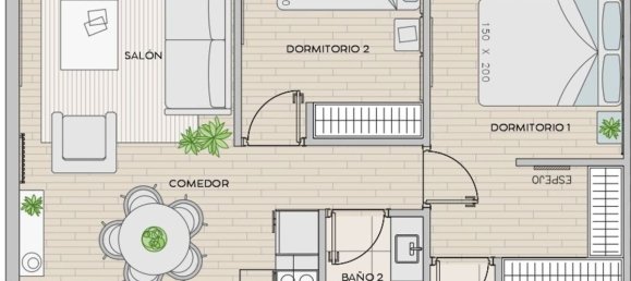 2 Schlafzimmer Wohnung in Madrid, Spain, Nr. 124417 10