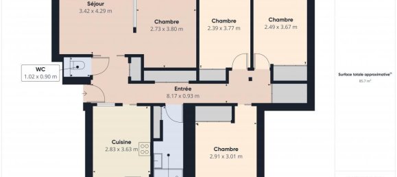 3 bedrooms Apartment in Chenove, France No. 342788 10