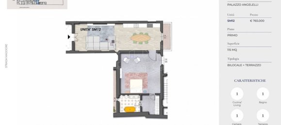 2 rooms Apartment in Bologna, Italy No. 268020 6