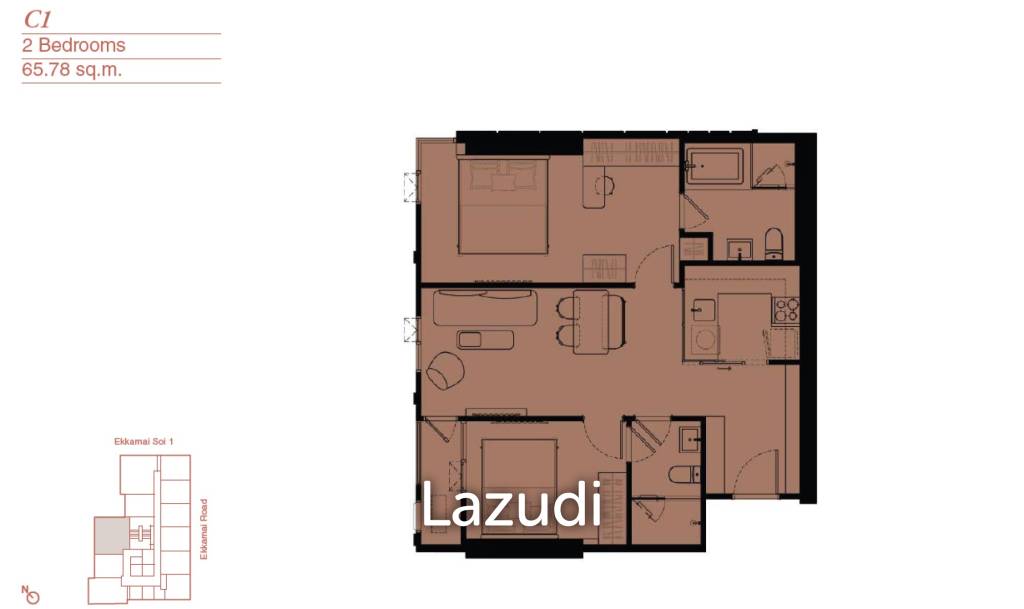 1 bedroom Condo in Bangkok, Thailand No. 23489