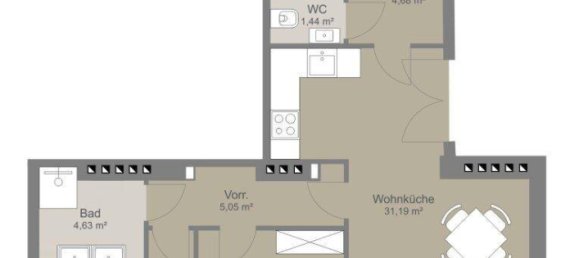 3 rooms Apartment in Meidling, Austria No. 111194 9