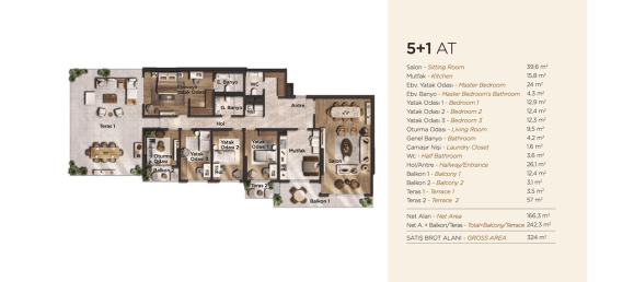 3 rooms Apartment in Beylikduezue, Turkey No. 21865 21