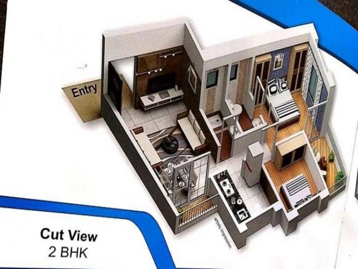 2 bedrooms House in Mumbai, India No. 64305