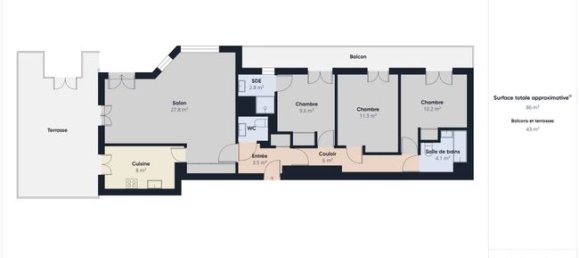 3 Schlafzimmer Wohnung in Villeneuve-la-Garenne, France, Nr. 282963 13