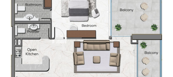 Studio in Business Bay, UAE No. 121307 6