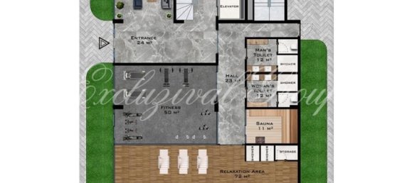 Apartamento 1+1 em Alanya, Turkey N.º 28742 24