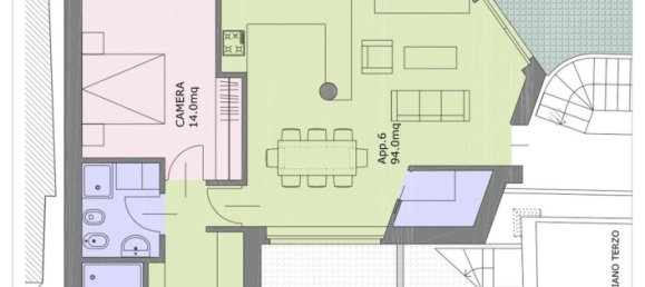 3 rooms Penthouse in Ancona, Italy No. 134002 5