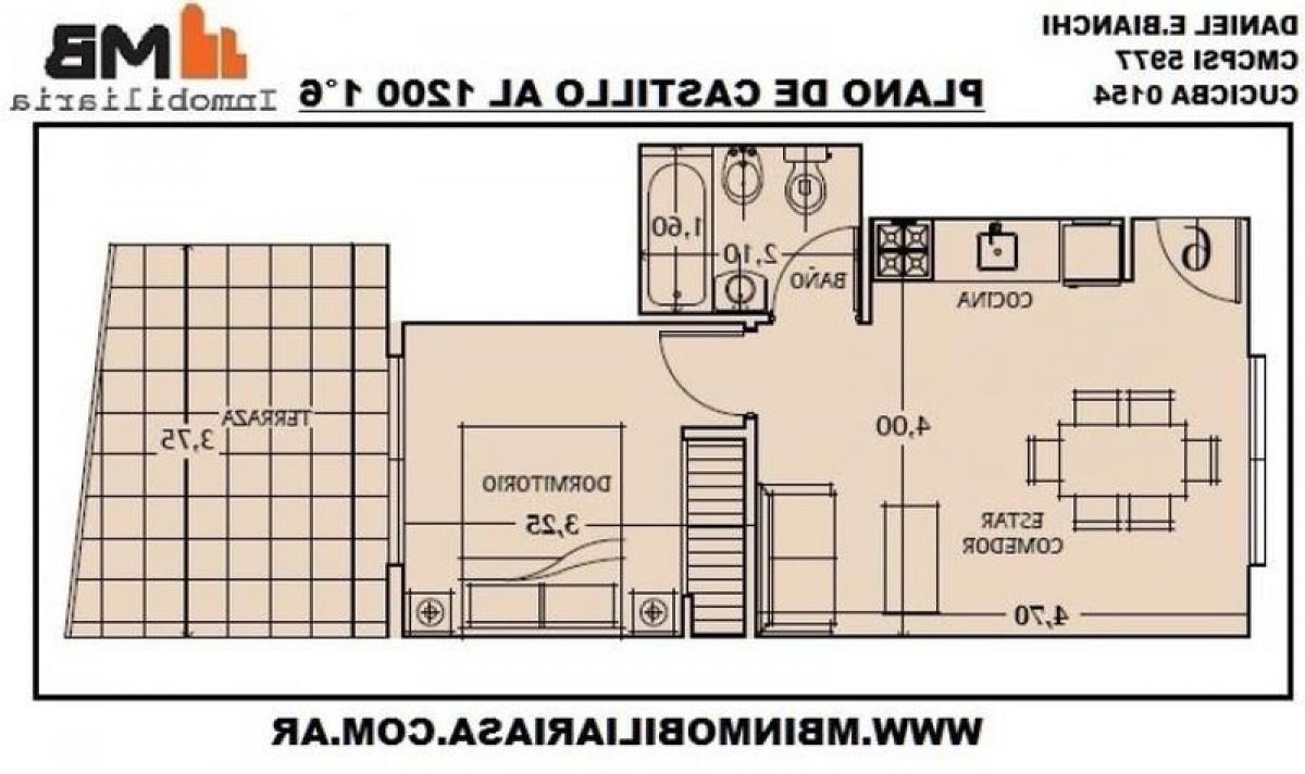 Студия в Буэнос-Айрес, Аргентина № 96978