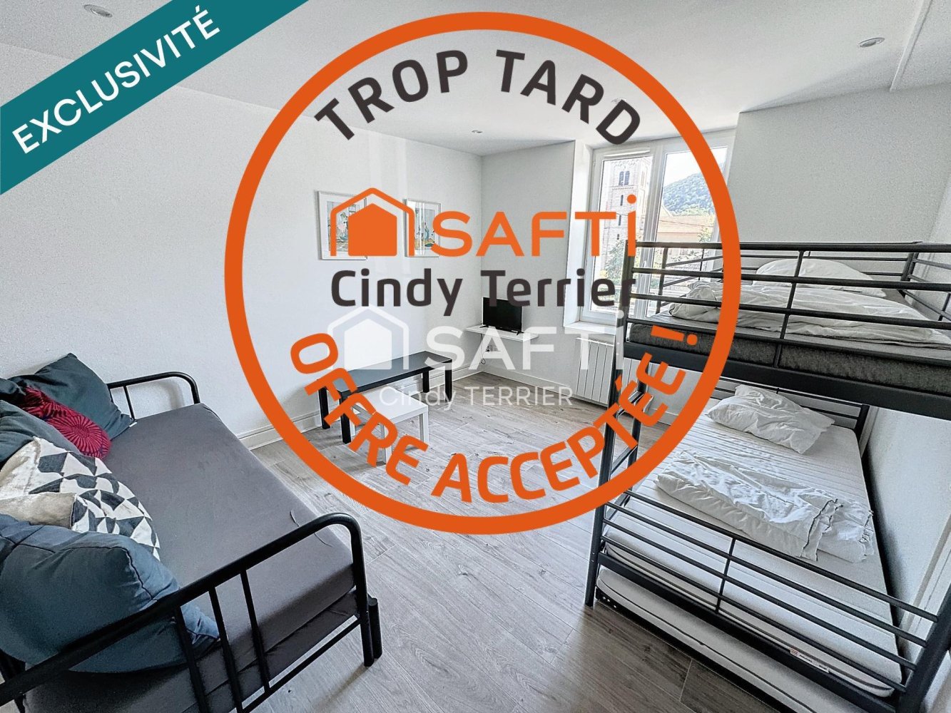 Квартира с 2 комнатами в Шаравин, Франция № 273019