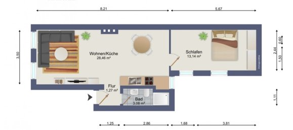 Apartamento de 2 habitaciónes en Rostock, Germany No. 289235 12
