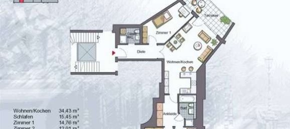 3 غرف نوم شقة في Mainz, Germany رقم 82428 15