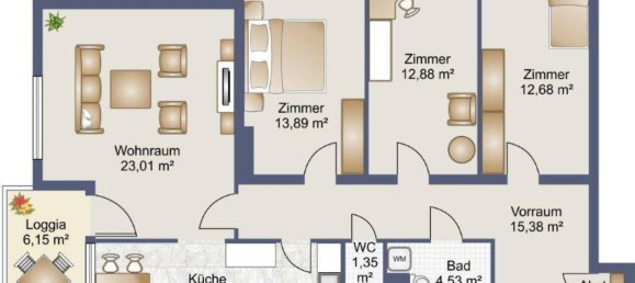 Apartamento de 4 habitaciónes en St. Polten, Austria No. 48063 16