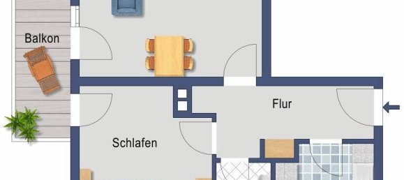 Apartamento de 2 divisões em Duisburg, Germany N.º 6561 4