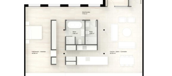 Квартира с 2 спальнями в Старый город, Испания № 182325 43