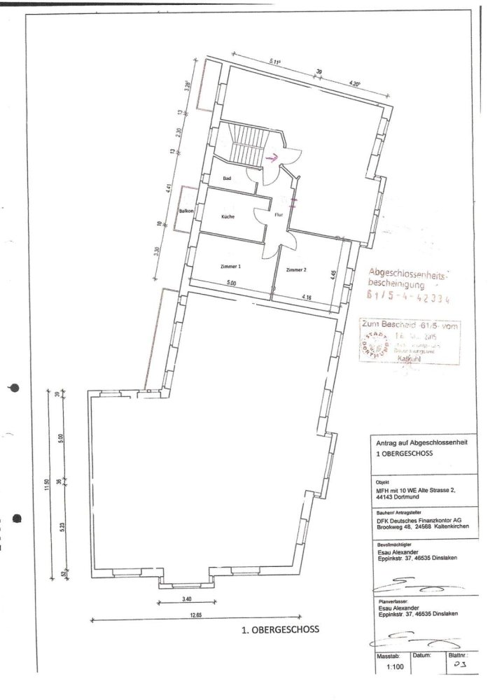 1 غرف نوم شقة في Dortmund, Germany رقم 367659