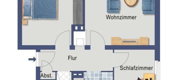 Квартира с 2 спальнями в Дюссельдорф, Германия № 8235 2