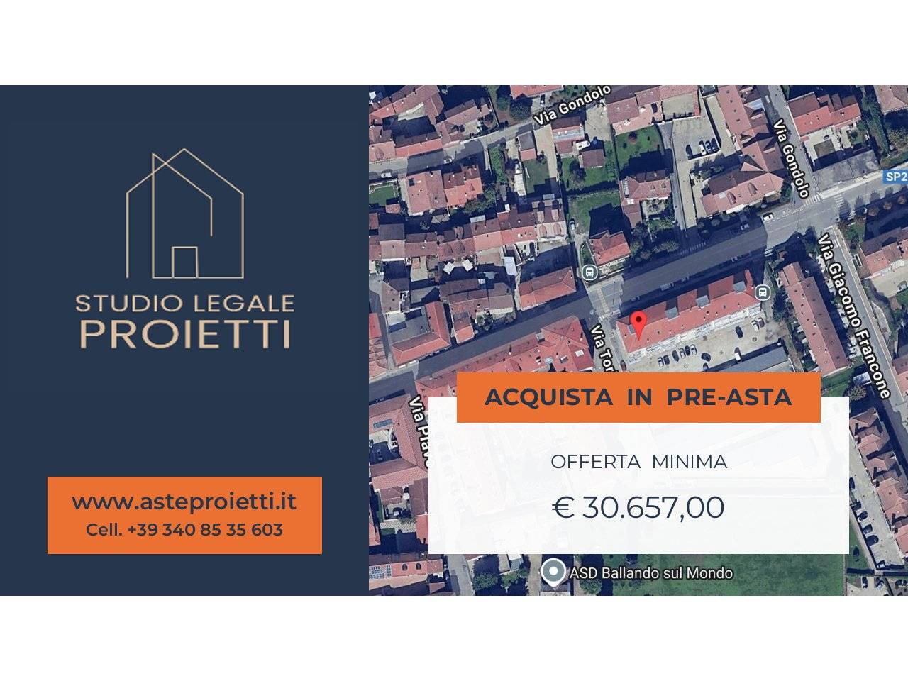 Apartamento T1 em Brandizzo, Italy N.º 303244