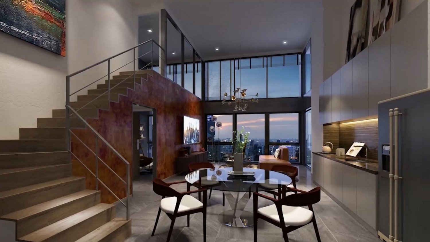 Кондоминиум  с 2 спальнями в The Lofts Silom, Пляж Рейли, Таиланд № 27783