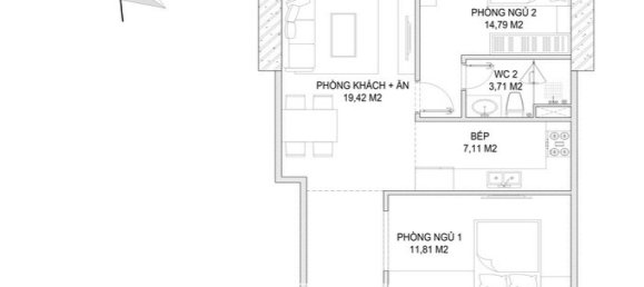 2 Schlafzimmer Wohnung in Tay Ho, Vietnam, Nr. 1046 16