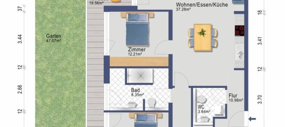 3-salle Appartement à Alb-Donau-Kreis, Germany No. 354860 19