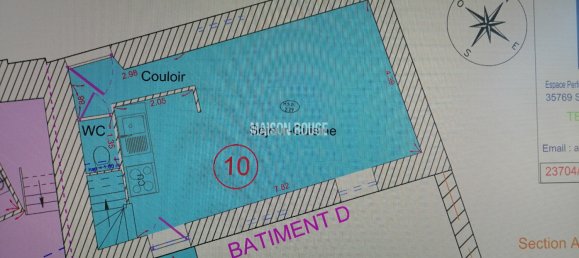 2 Schlafzimmer Haus in Becherel, France, Nr. 196119 5