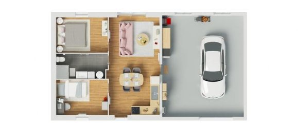 Casa de 2 dormitorios en Drache, France No. 304104 3