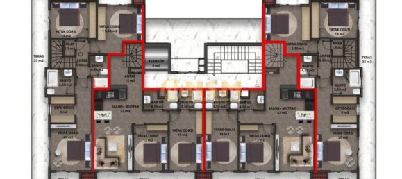 Apartment 1+1 in Alanya, Turkey No. 5592 20