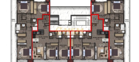 Apartment 1+1 in Alanya, Turkey No. 5592 7