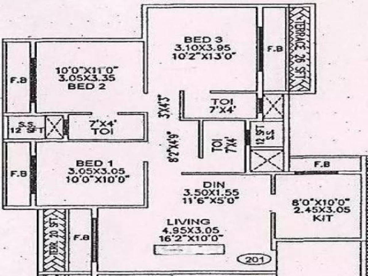 3 Schlafzimmer Haus in Mumbai, India, Nr. 59369