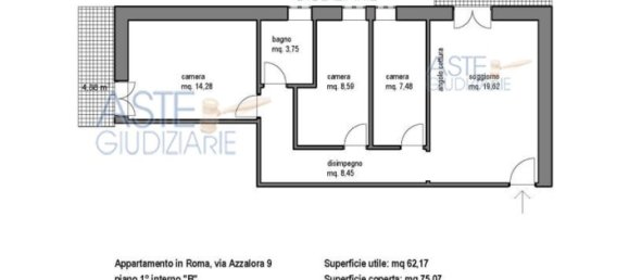 Apartamento de 4 divisões em Rome, Italy N.º 197782 21