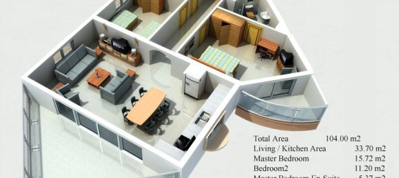 Wohnung 2+1 in Side, Turkey, Nr. 6096 8