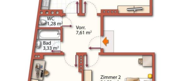 3 rooms Apartment in Meidling, Austria No. 186062 15