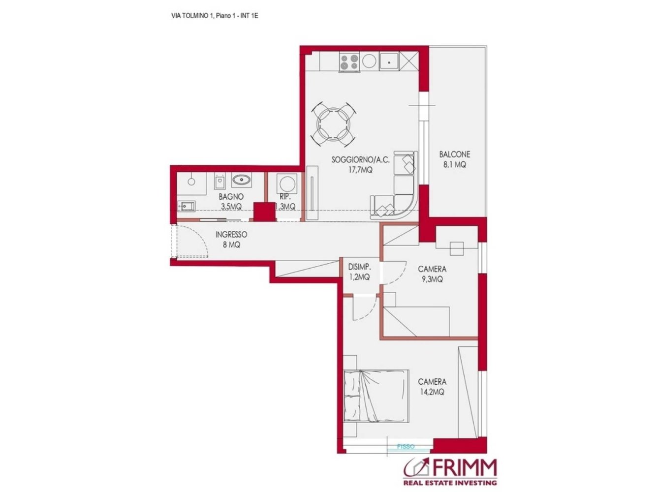 2 bedrooms Apartment in Rome, Italy No. 300954