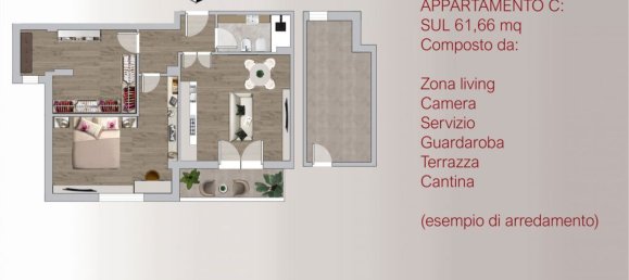 Apartamento de 3 divisões em Florence, Italy N.º 219110 26