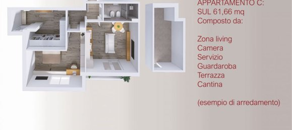 Apartamento de 3 divisões em Florence, Italy N.º 219110 44