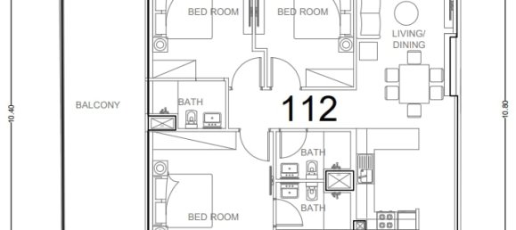Apartamento T3 em Ark Tower, Dubai Land, UAE N.º 65088 6