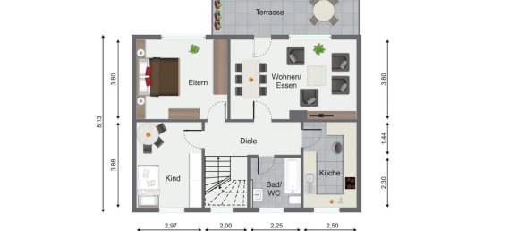 4غرفة تاون هاوس في Neuwied, Germany رقم 132819 35