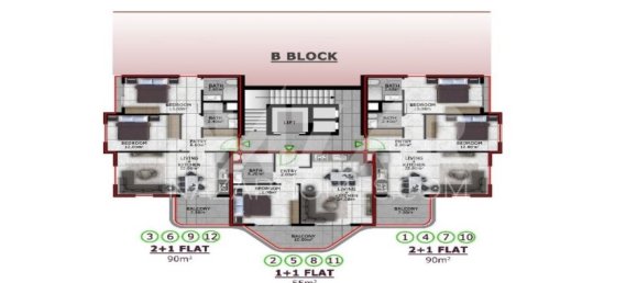 Appartement 1+1 à Alanya, Turkey No. 14346 18