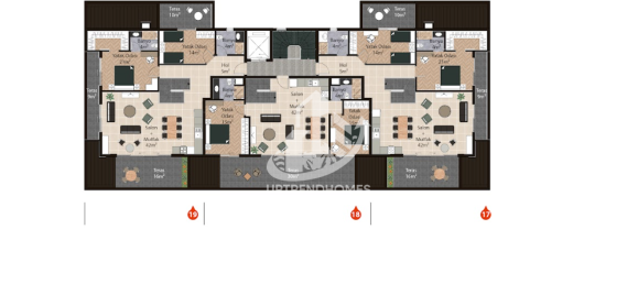 شقة 4+1 في Oba, Turkey رقم 547 15