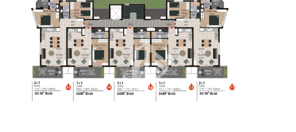 شقة 4+1 في Oba, Turkey رقم 547 13