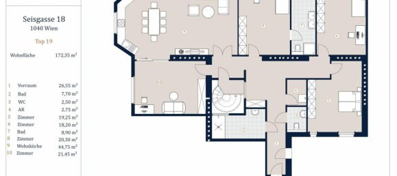 5 rooms Apartment in Wieden, Austria No. 139978 16