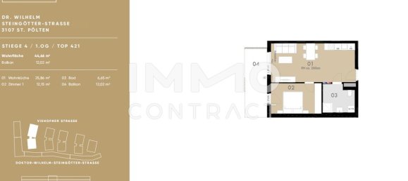 2-salle Appartement à St. Polten, Austria No. 260592 8