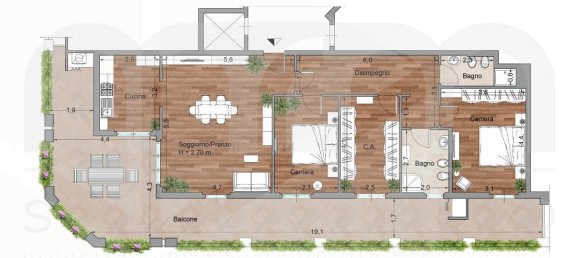 4-Zimmer Wohnung in Montesilvano, Italy, Nr. 31466 2