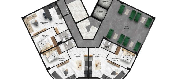 Apartment 1+1 in Avsallar, Turkey No. 31403 29