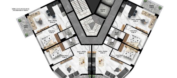 Apartment 1+1 in Avsallar, Turkey No. 31403 30