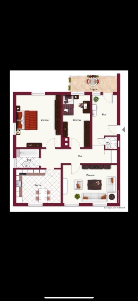 3 غرف نوم شقة في Esslingen, Germany رقم 294019