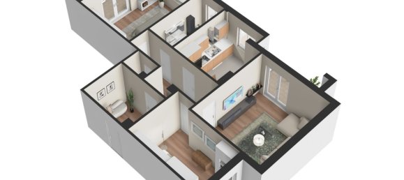 Квартира с 3 комнатами в Генуя, Италия № 36579 45