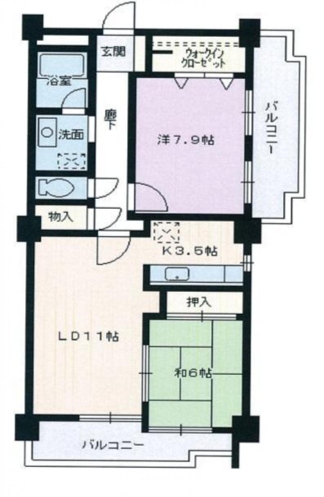 Квартира с 2 спальнями в Айти, Япония № 2127